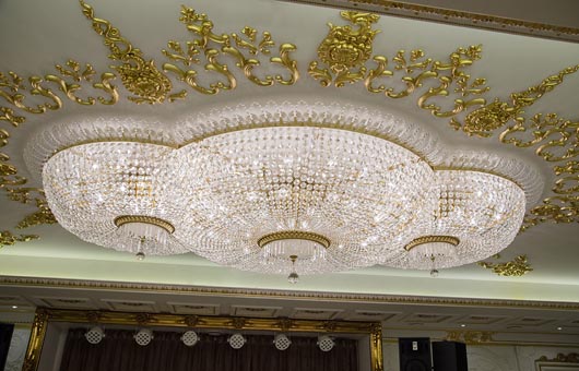 custom lighting project large chandelier hotel