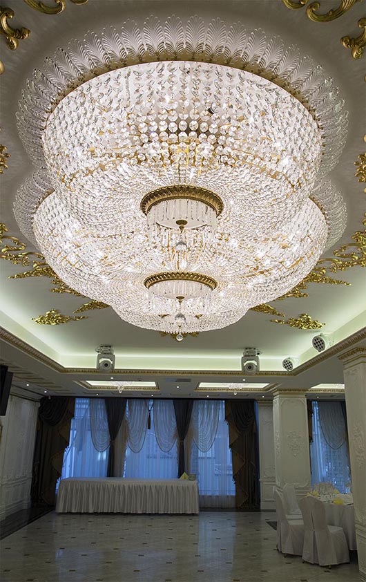 custom lighting project large chandelier hotel